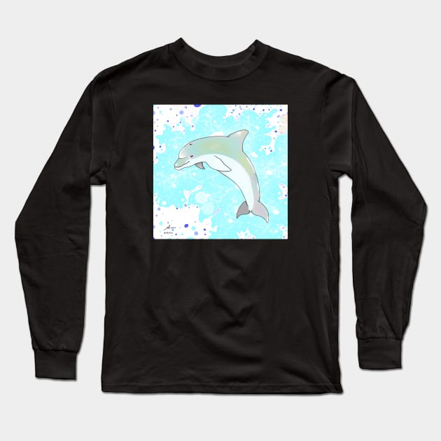 Dolphin Long Sleeve T-Shirt by XoXy24